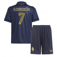 Maglie da calcio Juventus Francisco Conceicao #7 Terza Maglia Bambino 2024-25 Manica Corta (+ Pantaloni corti)